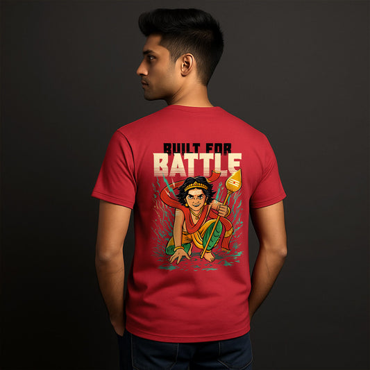 Built for battle! Murugan Unisex Back Printed T-Shirt!