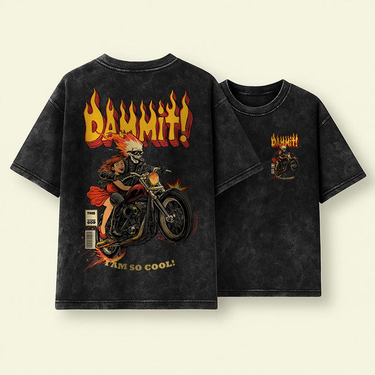 Dammit Death Ride - Unisex Oversized T-Shirt