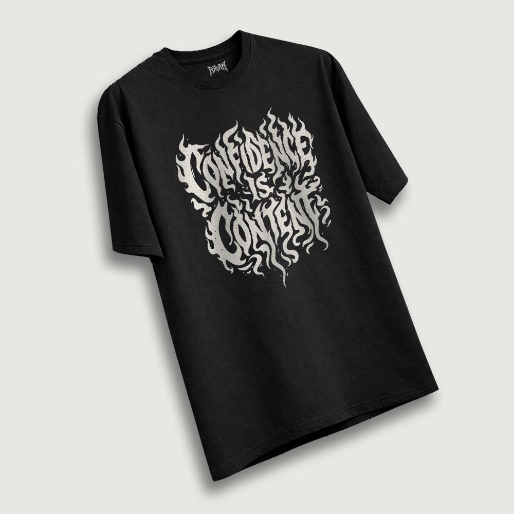 Confident is Content Oversized T-Shirt
