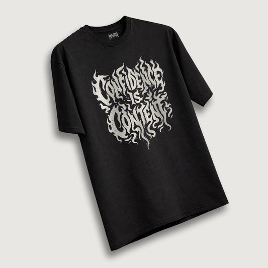 Confident is Content Oversized T-Shirt