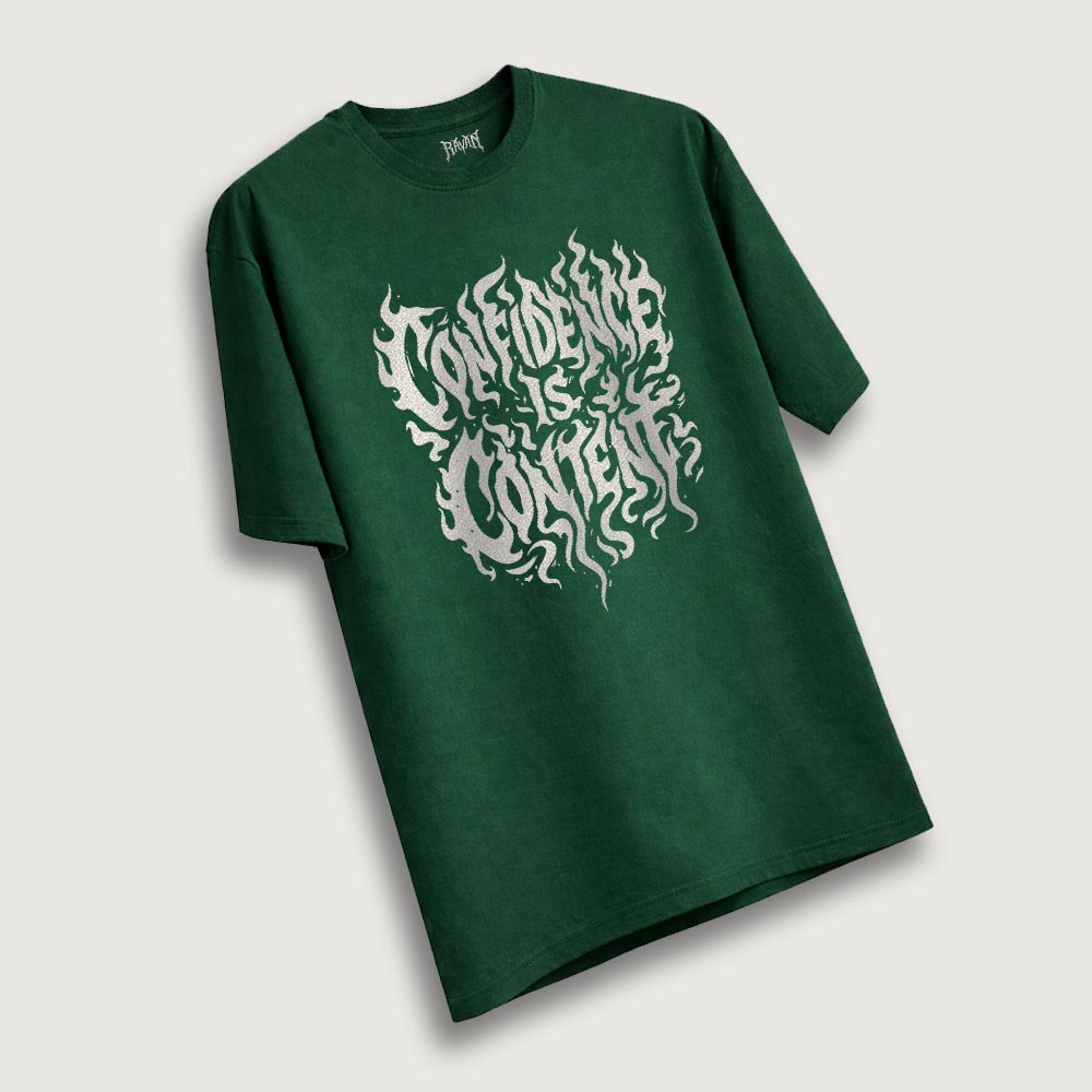 Confident is Content Oversized T-Shirt