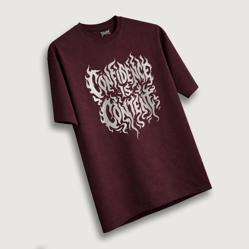 Confident is Content Oversized T-Shirt