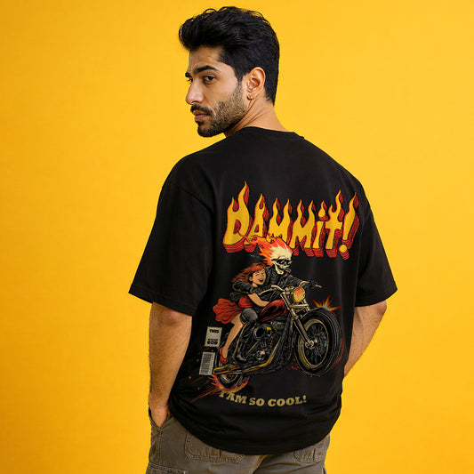 Dammit Death Ride! _ Unisex Back Printed T-Shirt