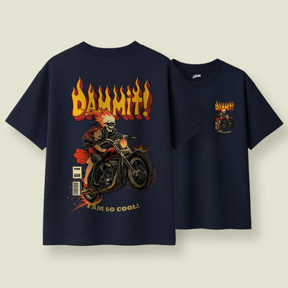 Dammit Death Ride - Unisex Oversized T-Shirt