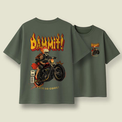 Dammit Death Ride - Unisex Oversized T-Shirt