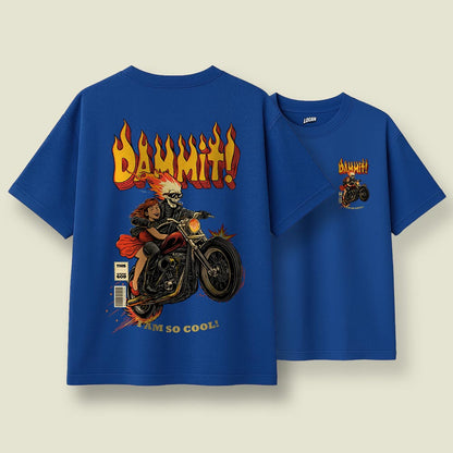 Dammit Death Ride - Unisex Oversized T-Shirt
