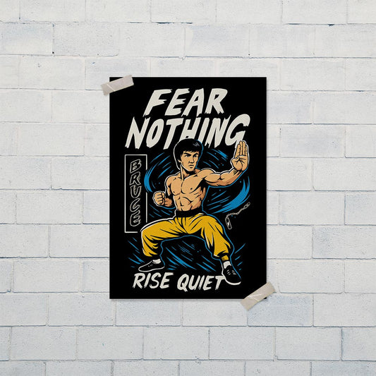 Fear Nothing - Bruce Lee Poster