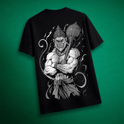 Brave Hanuman - Unisex Back printed T-shirt