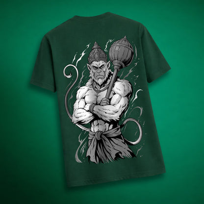 Brave Hanuman - Unisex Back printed T-shirt