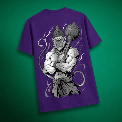 Brave Hanuman - Unisex Back printed T-shirt