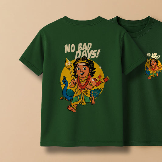 No Bad days! Murugan Unisex Back Printed T-Shirt!
