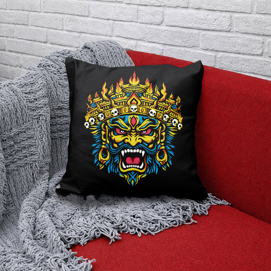 Ravan Asura Head Cushion Cover
