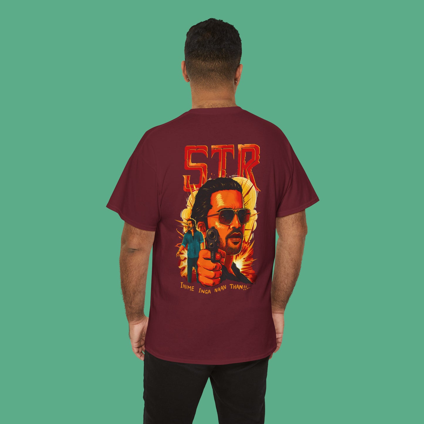 STR Unisex Back printed T-shirt I Thug Life T-Shirt!
