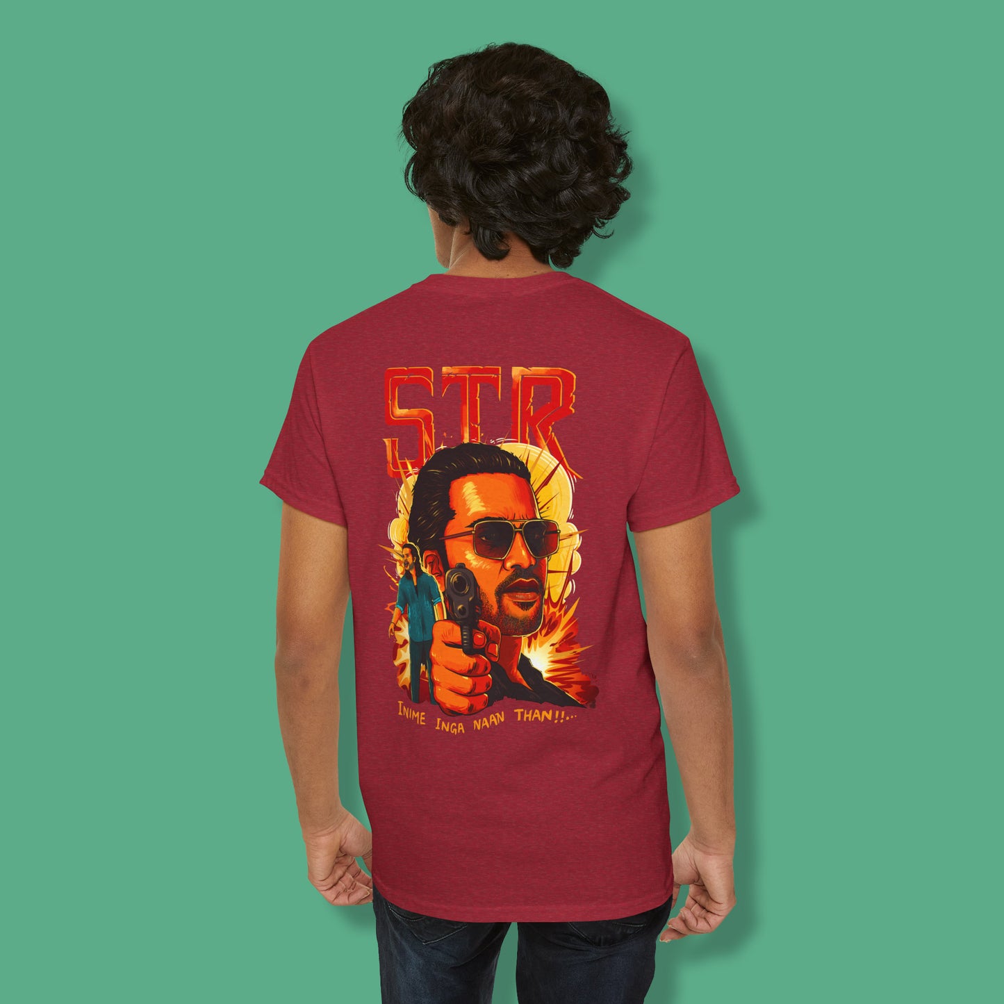 STR Unisex Back printed T-shirt I Thug Life T-Shirt!