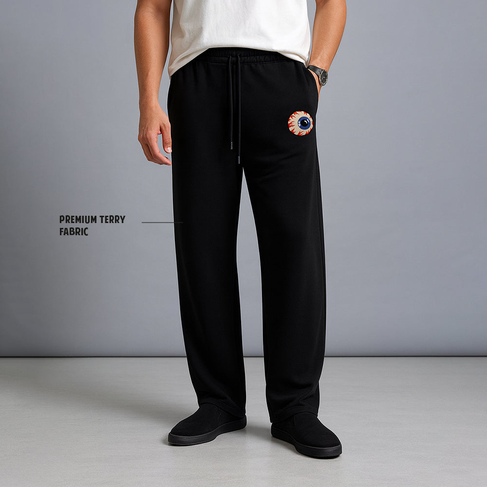 Embroidery Scary Eye - Unisex Sweatpants
